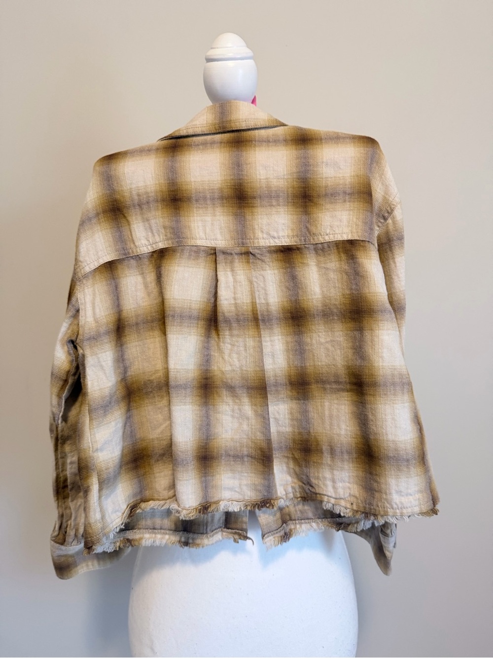 Zara girls button down plaid long sleeve shirt size 8-9 - Picture 7 of 9